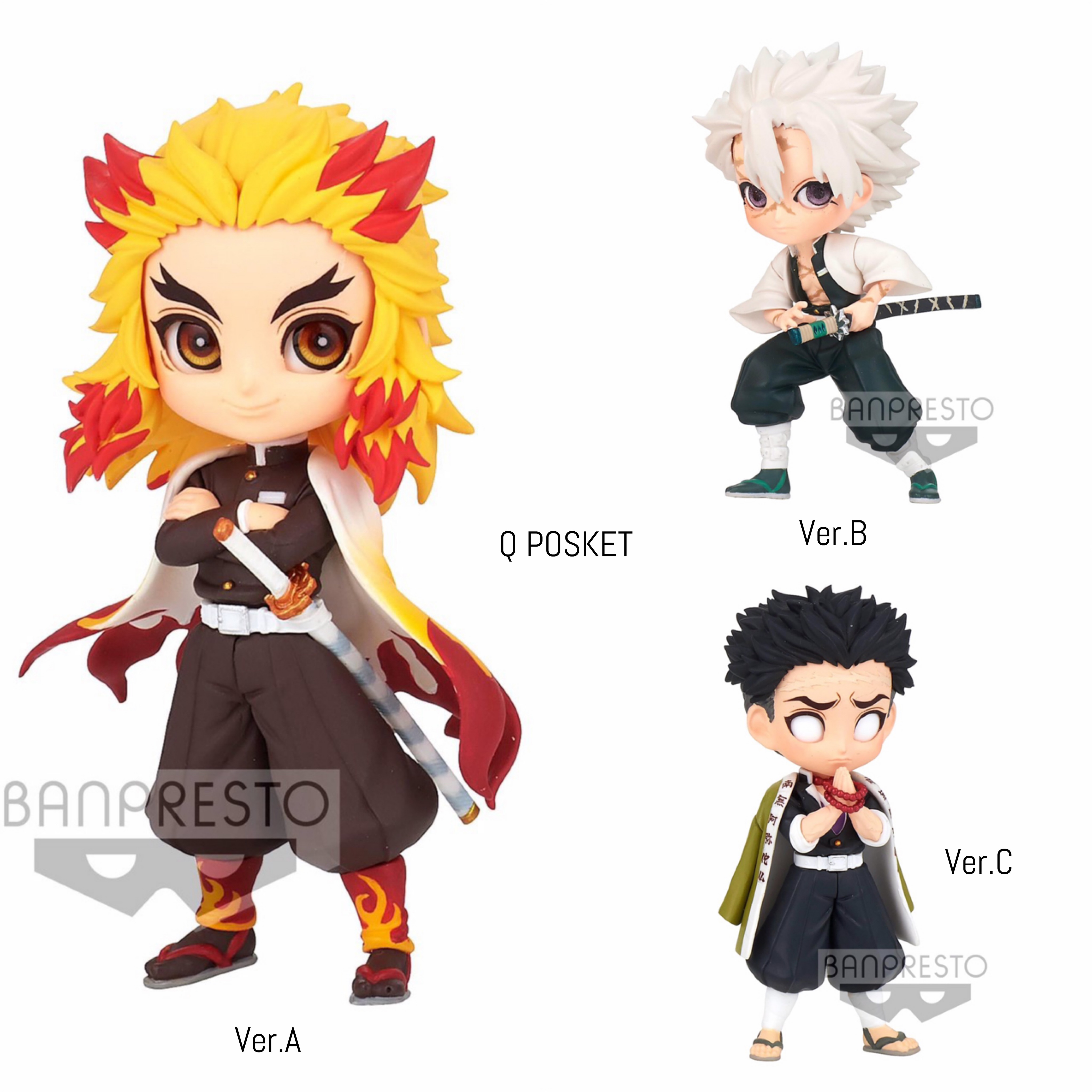 Pre-order : DEMON SLAYER: KIMETSU NO YAIBA Q POSKET PETIT VOL.5 (A:KYOJURO RENGOKU) (B:SANEMI SHINAZUGAWA) (C:GYOMEI HIMEJIMA)