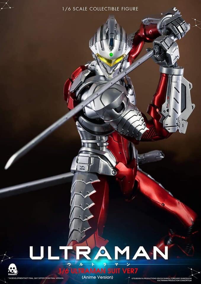 Pre-order : Ultraman Suit Ver 7 (Anime Version) 1/6 Scale Collectible Figure By THREEZERO