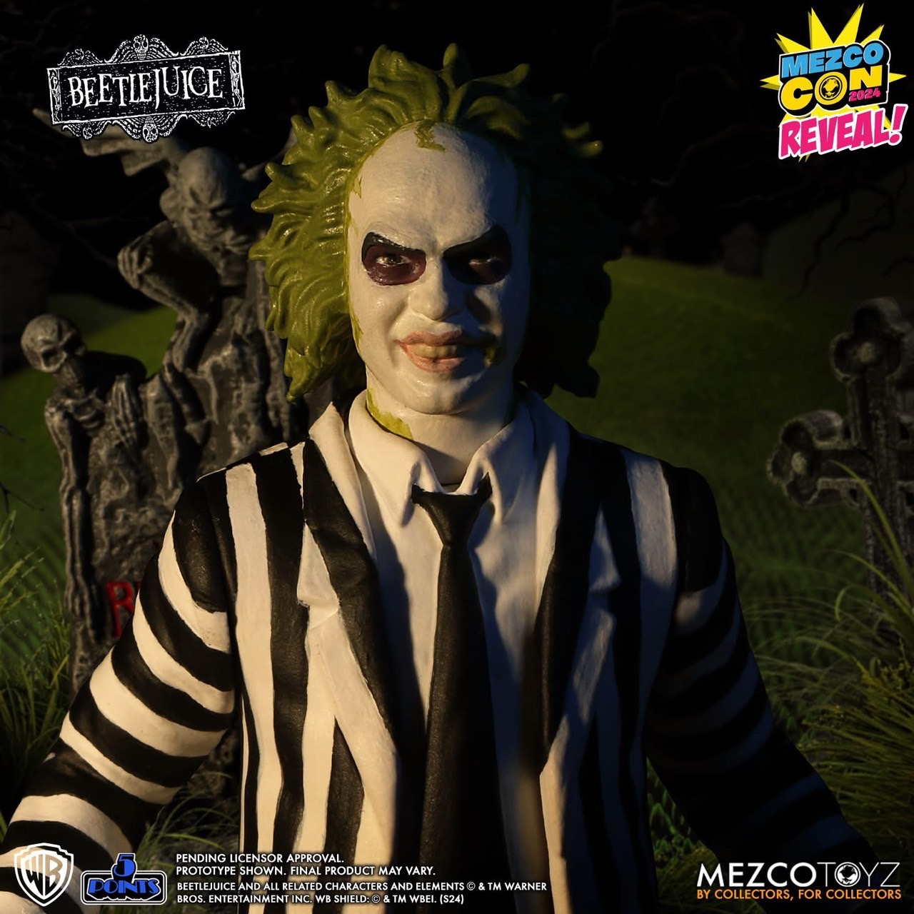 Pre-order : 5 Points Beetlejuice Set by Mezco Toyz