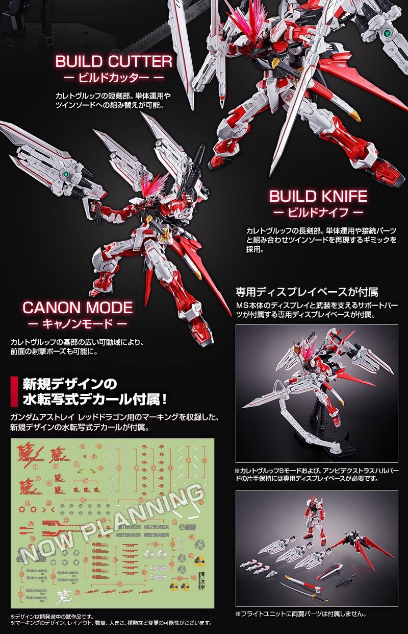PRE-ORDER : MG 1/100 GUNDAM ASTRAY RED DRAGON PLASTIC MODEL