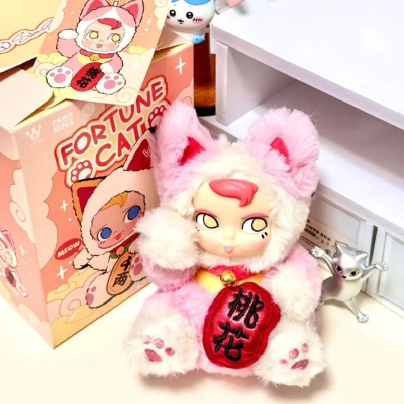 ตุ๊กตาพวงกุญแจ ลิขสิทธิ์แท้ - SAMSAM Fortune Lucky Cat Series Plush Pendant Keychain by Paws Nova