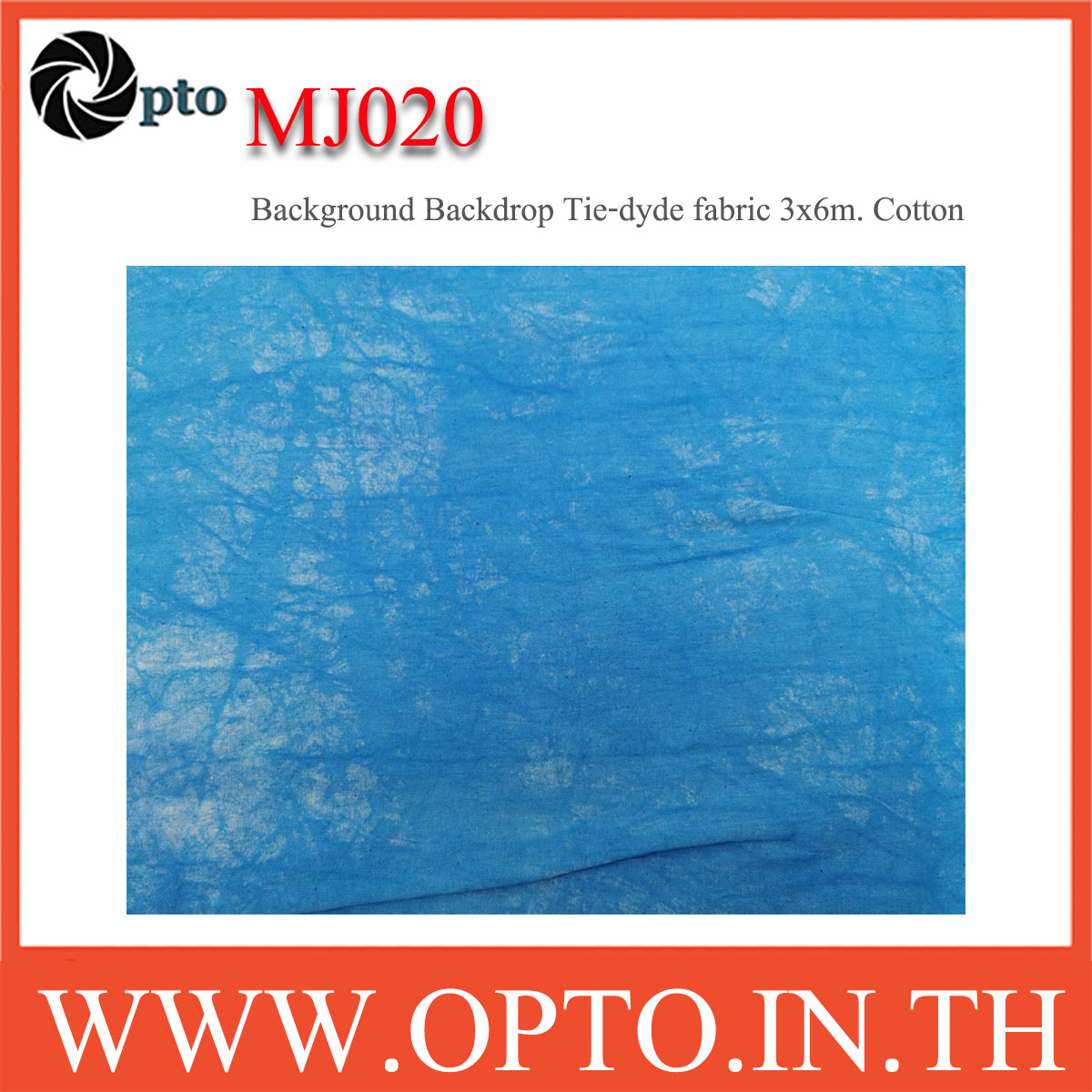 MJ020 Background Backdrop Tie-dyde fabric 3x6m. Cotton For Studio ฉากหลังเพ้นท์ลายสำหรับถ่ายภาพ