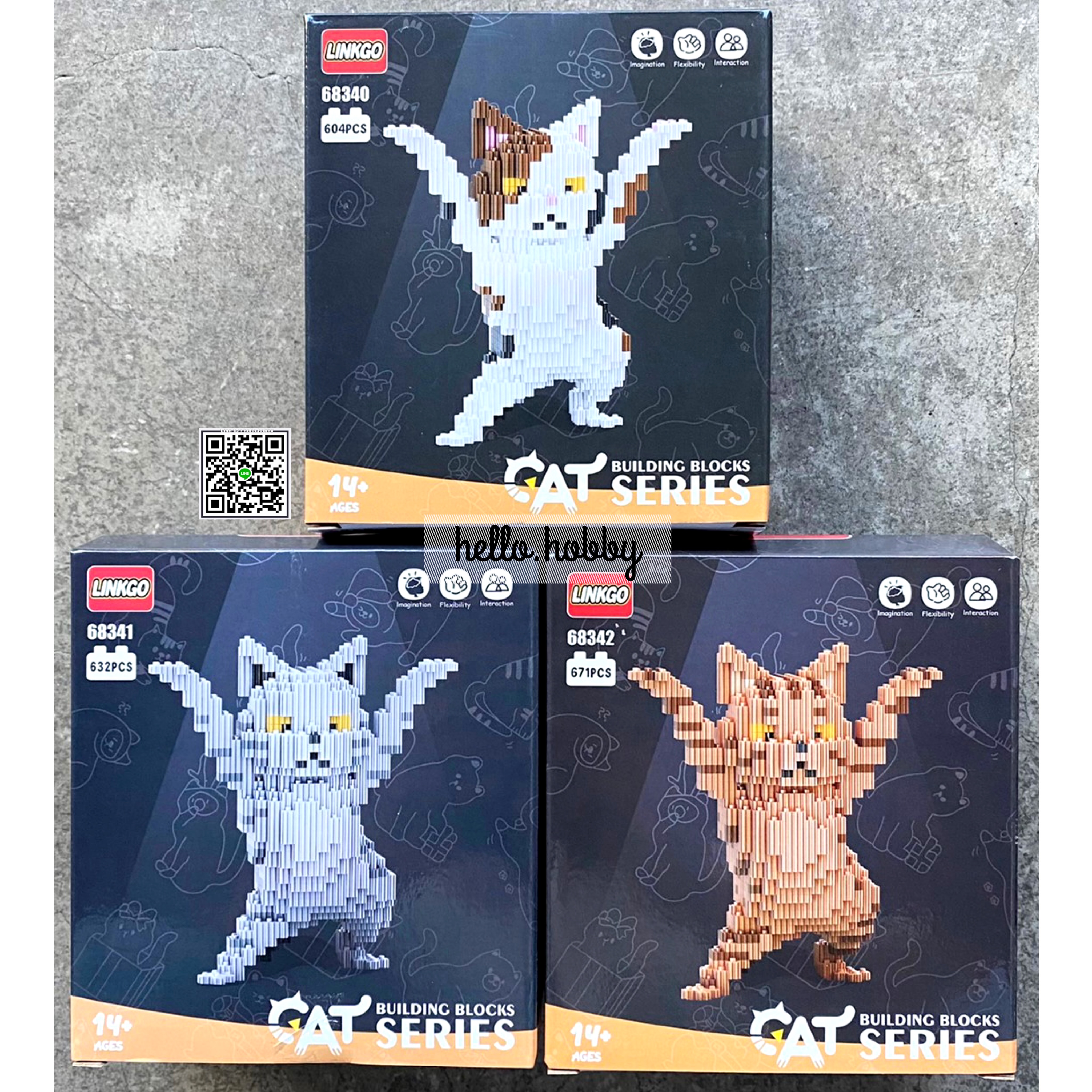 Linkgo 68340-68342 Hey! Cat เจ้าแมวเฮ่!
