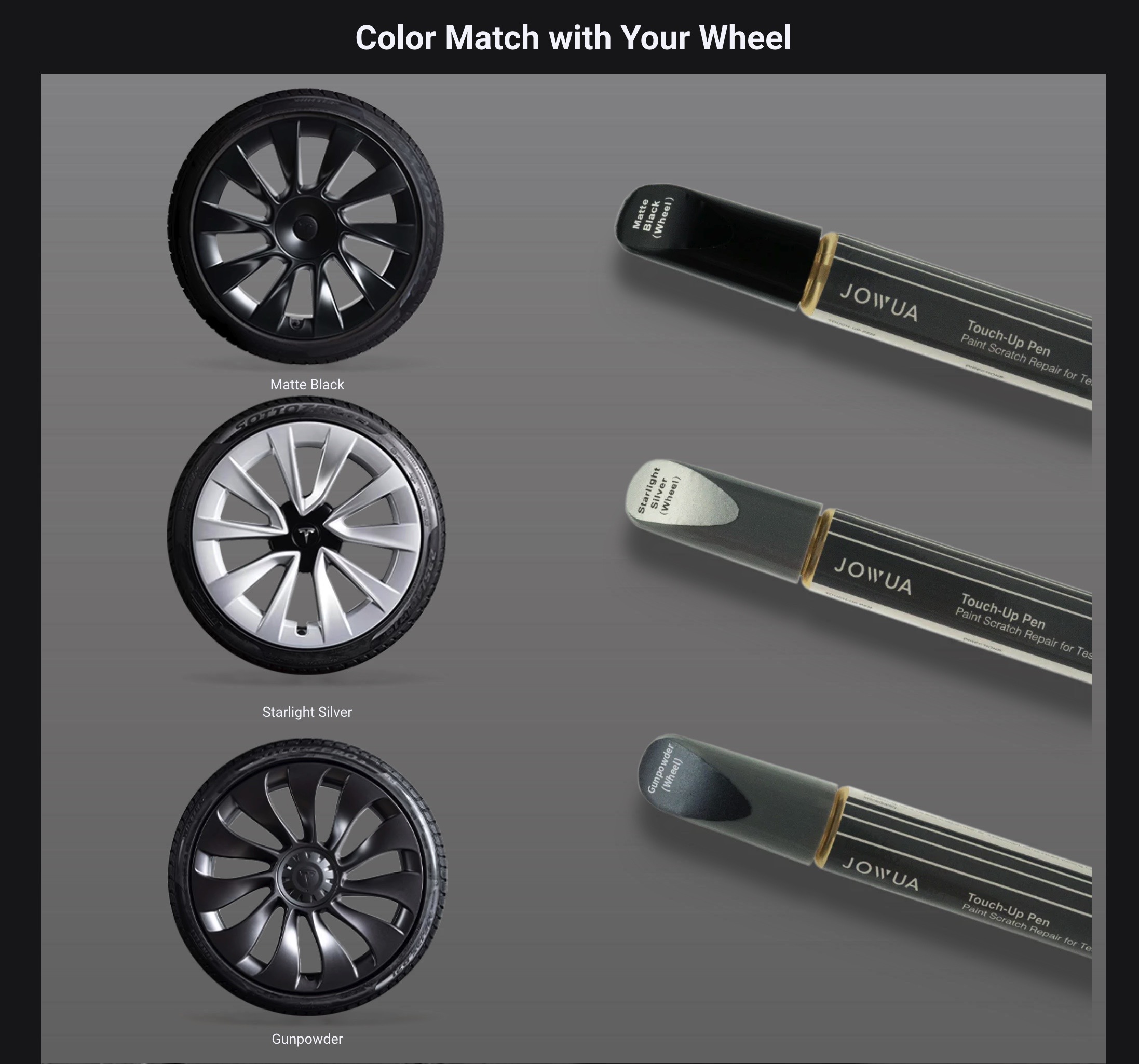 ส่งจาก กทม Jowua Touch-up Paint for Tesla Model 3 Model Y Model Y Juniper Model 3 High land สีแต้มรถ