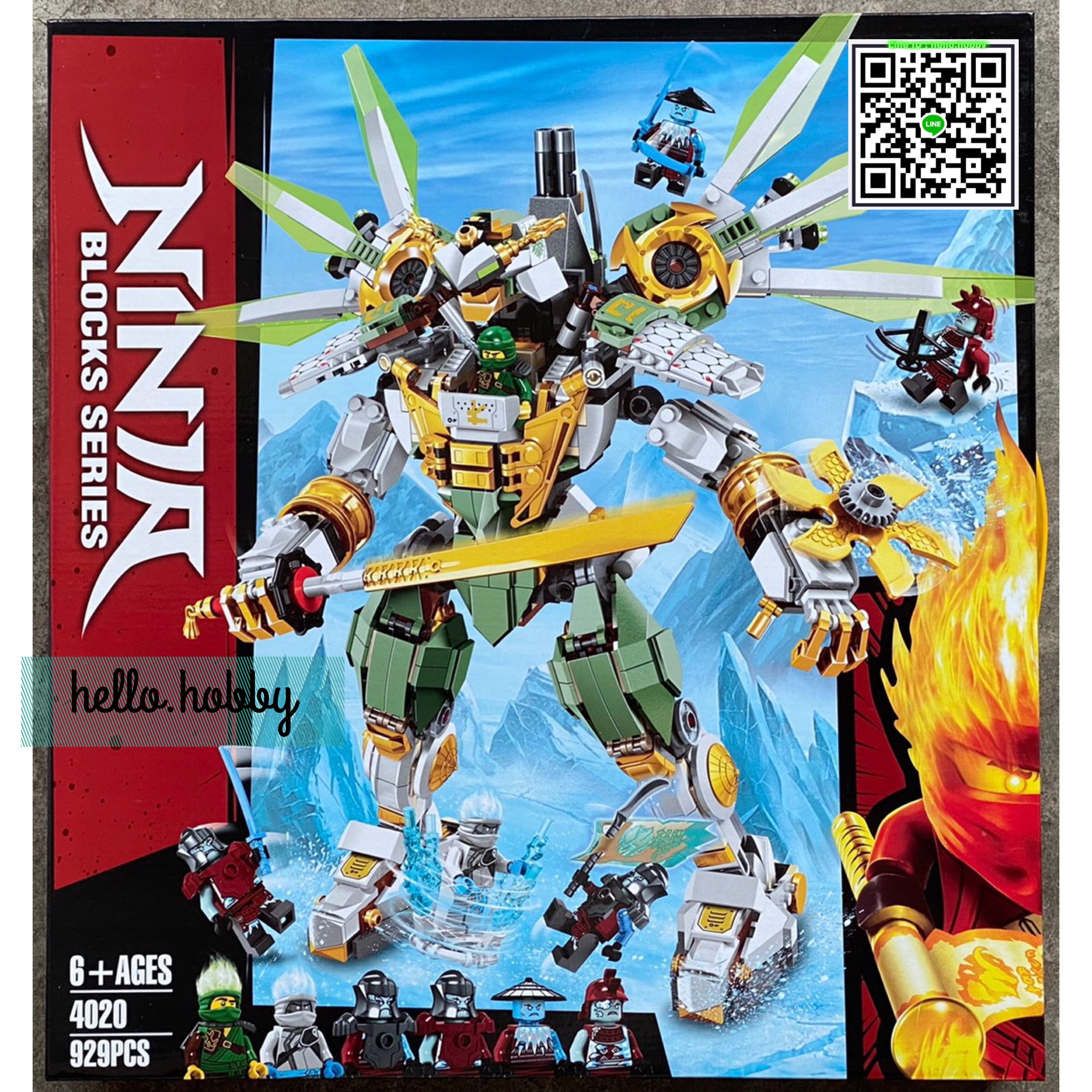 Zimo Zm 4020 Ninjago Lloyd's Titan Mech 929pcs