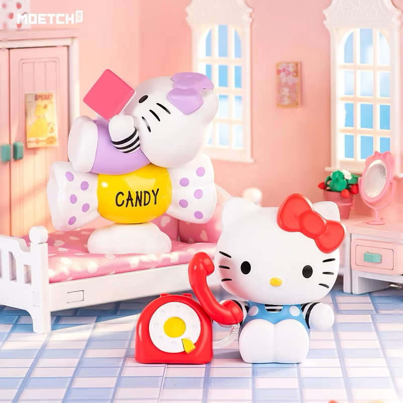 โมเดลคิตตี้ไขลาน Sanrio - Hello Kitty Budding Signal Series by Moetch