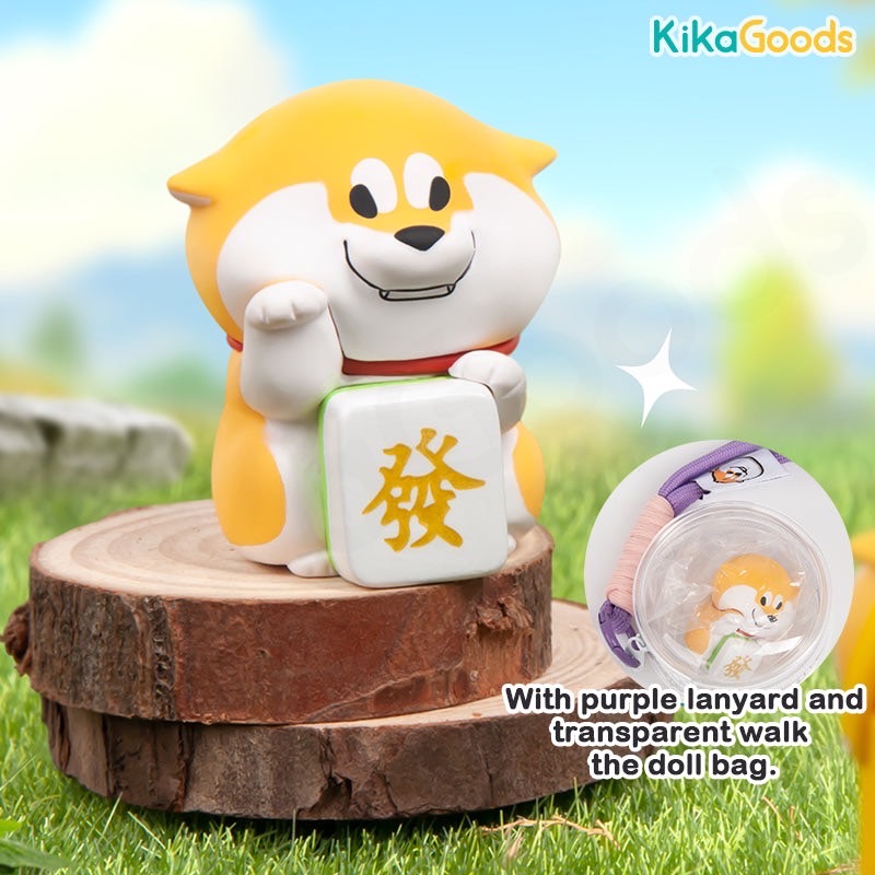 พวงกุญแจ ลิขสิทธิ์แท้ ได้ 1ตัว - Shiba - Achai Goji Puppy Crossing Daily Work Series Keychain by Dodowo