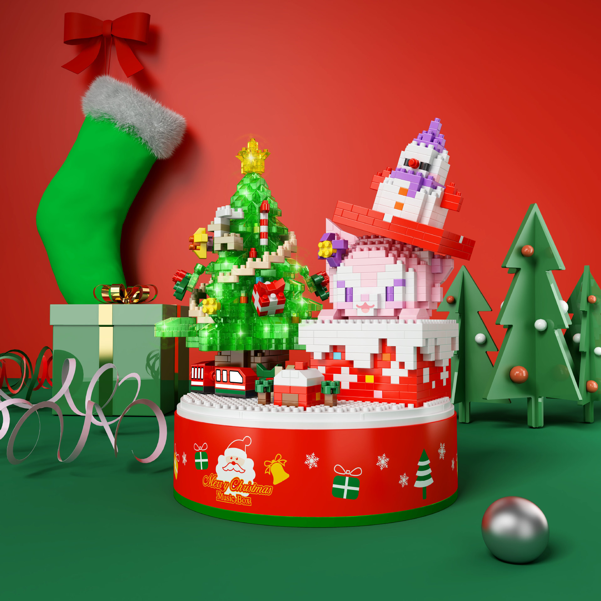 YKO P 2186 - 2190 - Sanrio x Disney Christmas - Stella Lou / Gelatoni / Hello Kitty / My Melody / Cinnamoroll / Pompompurin