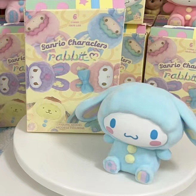 Sanrio Characters Rabbit Flocking Series by Miniso (Set of 6)