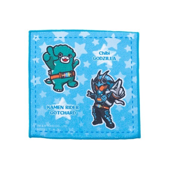 PRE-ORDER : Kamen Rider Gotchard x Chibi Godzilla's Counterattack Hand Towel (5 types)