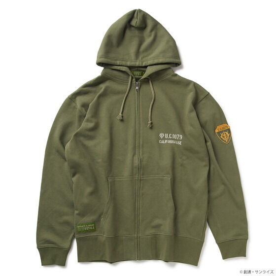 PRE-ORDER : STRICT-G.ARMS "Mobile Suit Gundam" Zip Hoodie with Patch