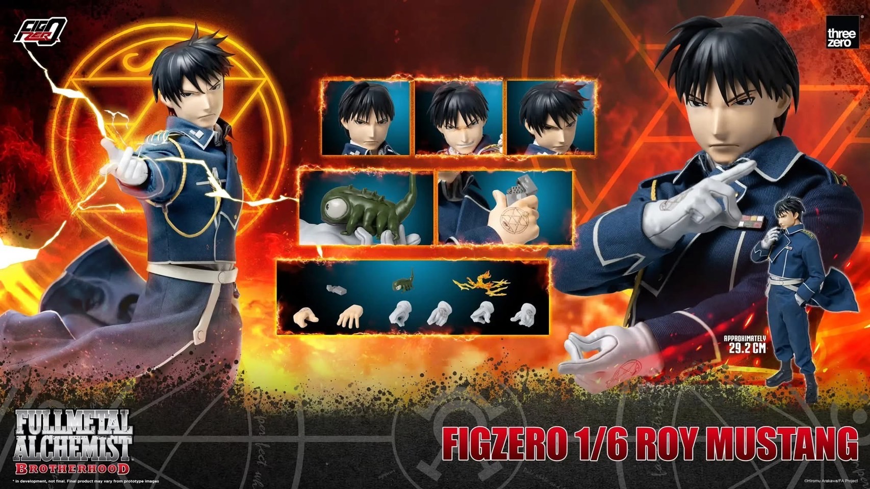 Pre-order : Fullmetal Alchemist Brotherhood Figzero Roy Mustang by Threezero