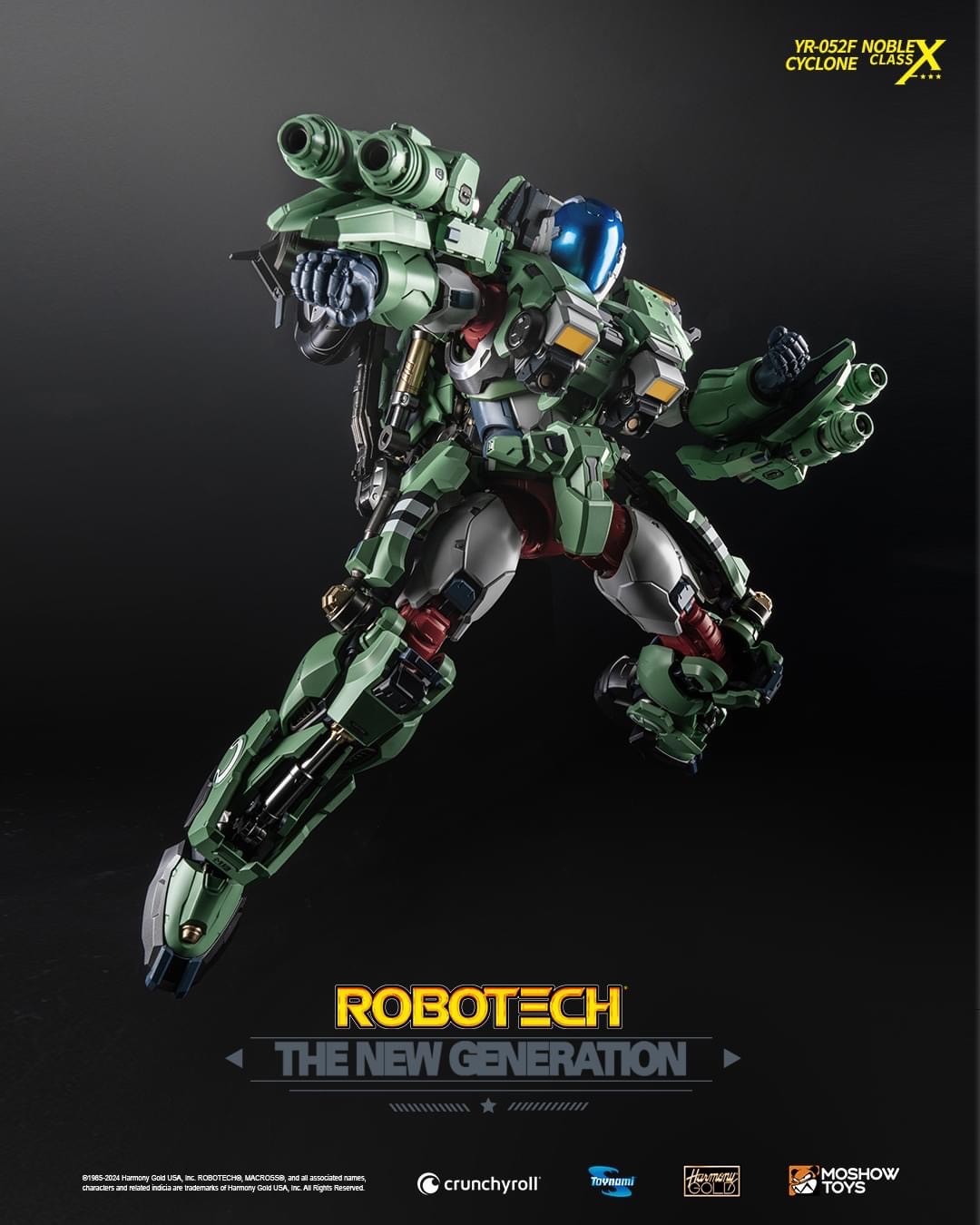 Pre-order : Noble Class X Series Robotech The New Generation: YR-052F Transformable Cyclone by Toynami x Moshow Toys
