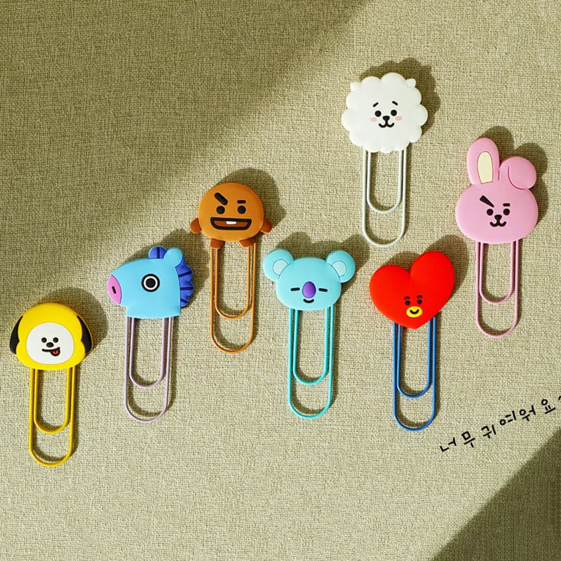 🔥🔥 คลิปหนีบกระดาษ / ที่คั่นหนังสือ BT21 & Line Friends 49฿ 🔥🔥