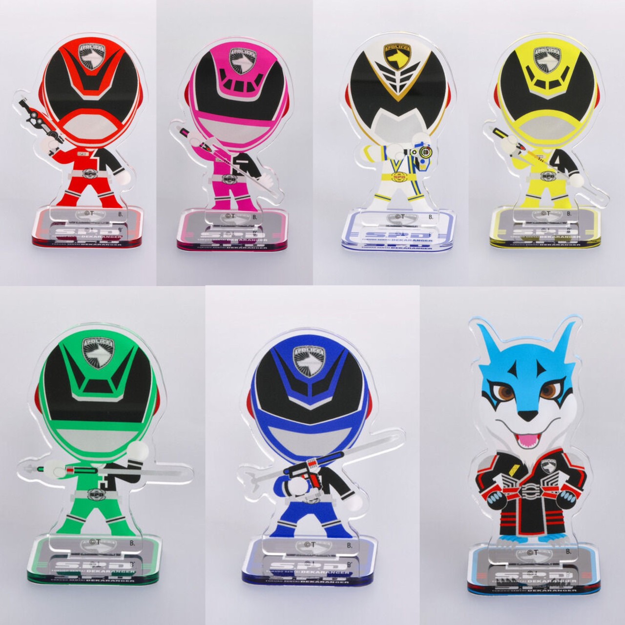 PRE-ORDER : Tokusou Sentai Dekaranger Deformed Acrylic Stand [7 types in total]