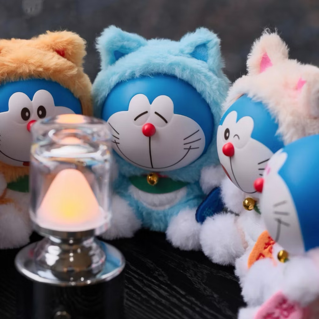 ตุ๊กตาโดเรม่อนกวัก ลิขสิทธิ์แท้ ได้ 1ตัว - Doraemon Doll V1 Wishing Lucky Cat Series by LDCX
