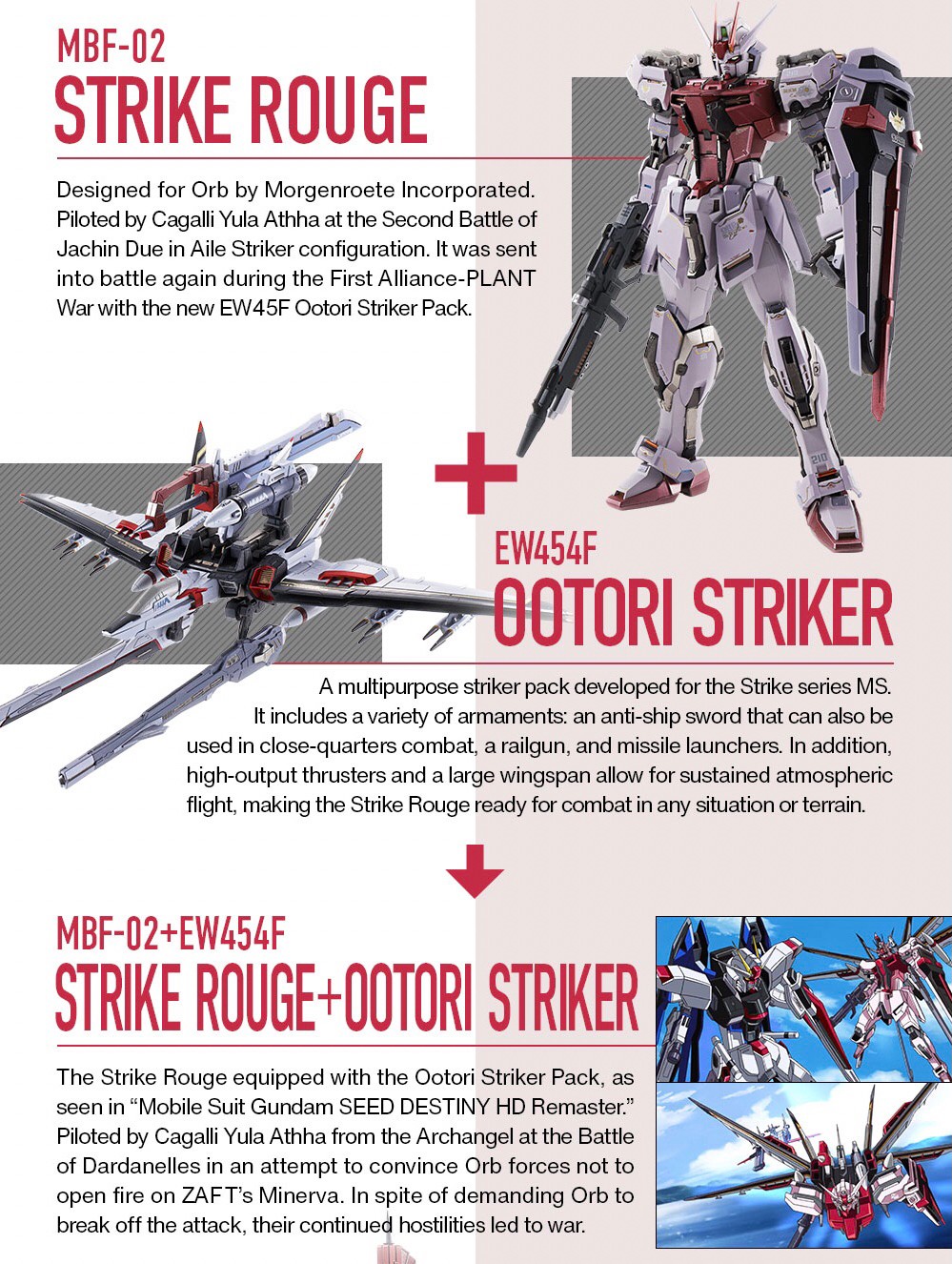 METAL BUILD - Strike Rouge + Ootori Striker) by Premium Bandai (Limited Lot JP มีกล่องน้ำตาล)