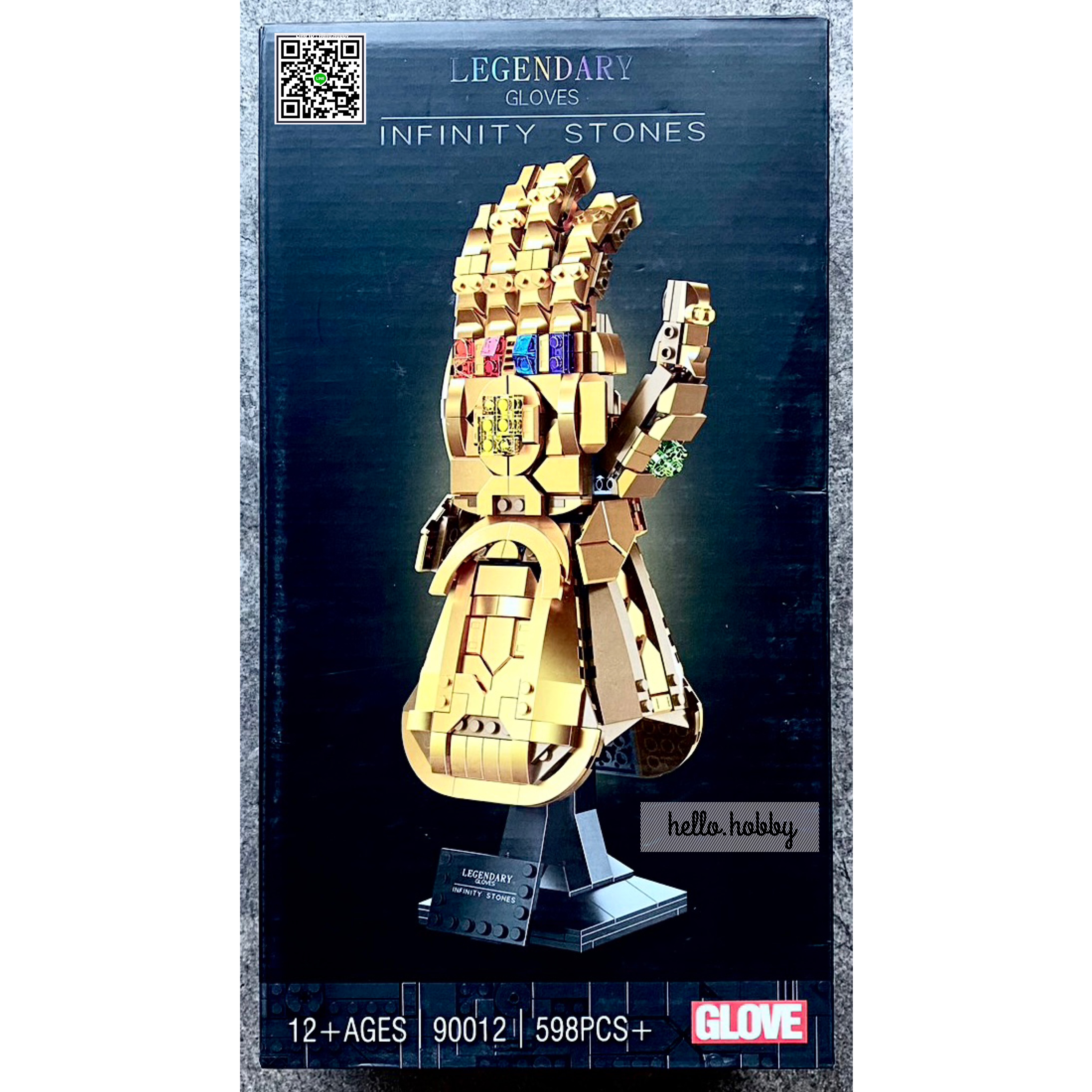 90012 Thanos Legendary Glove Infinity Stones 598pcs