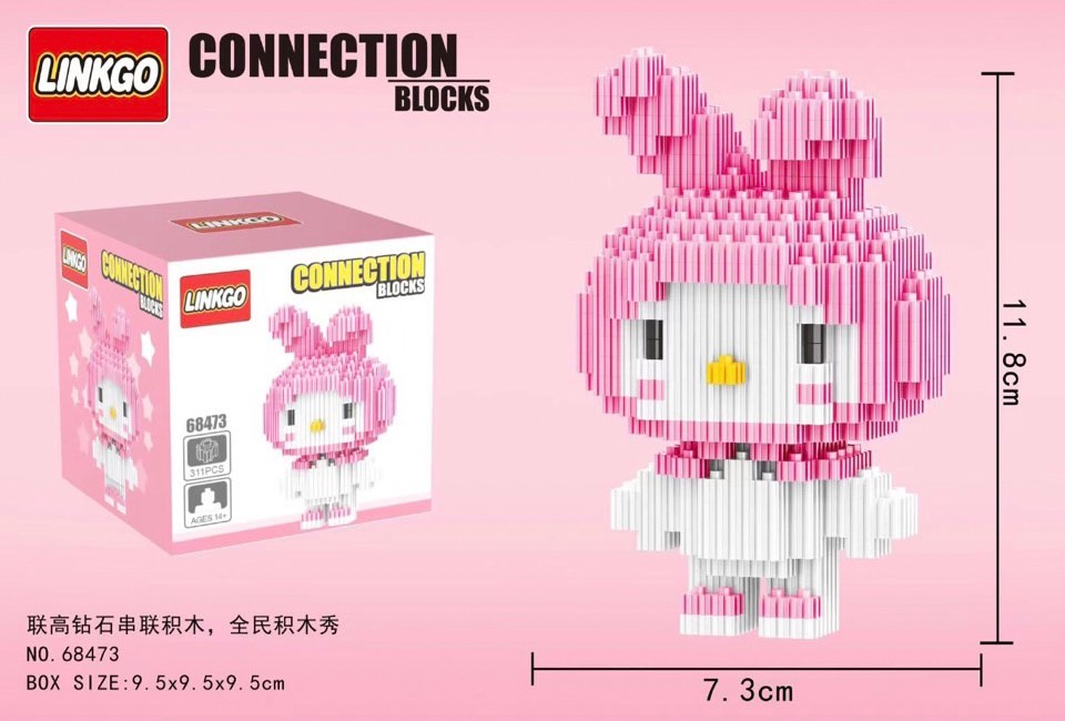 Linkgo 68441-68446 , 68469-68474 Best Hitz Animation Pooh Snoopy Totoro Kumamon Spongbob Mike Conan My Melody Cinnamoroll Garfield Nick