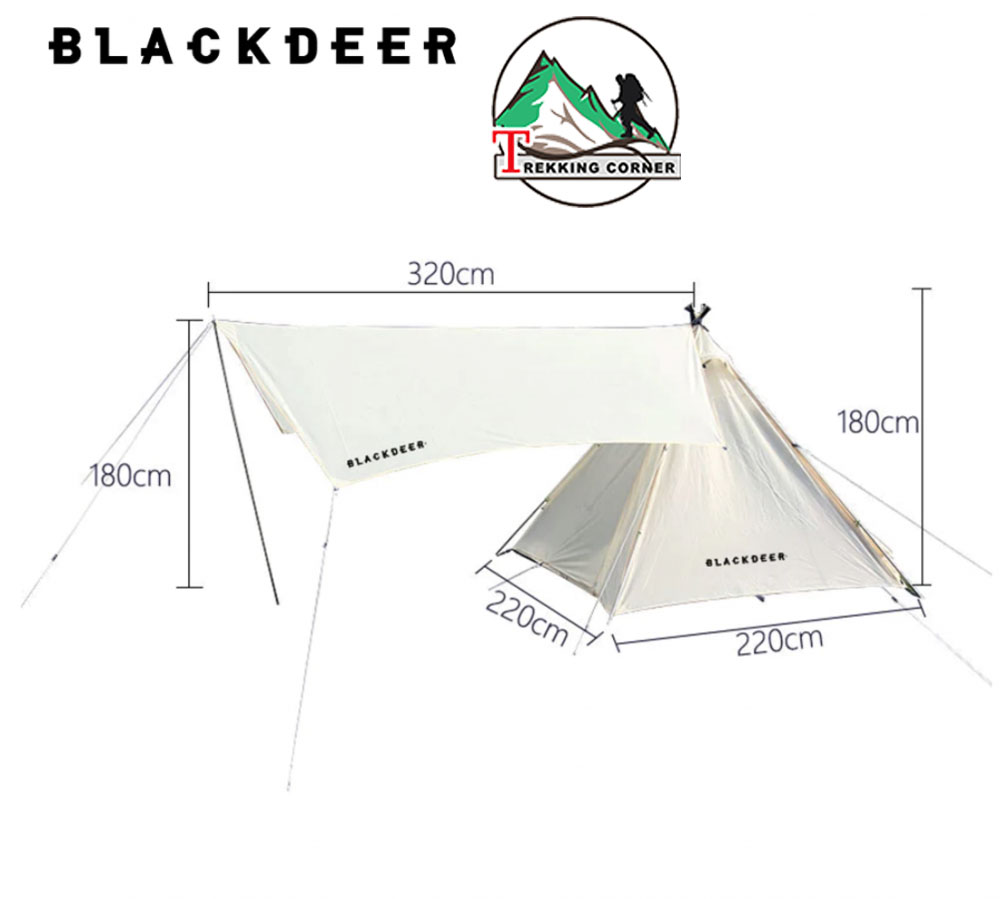 Blackdeer Teepee Tent with Tarp