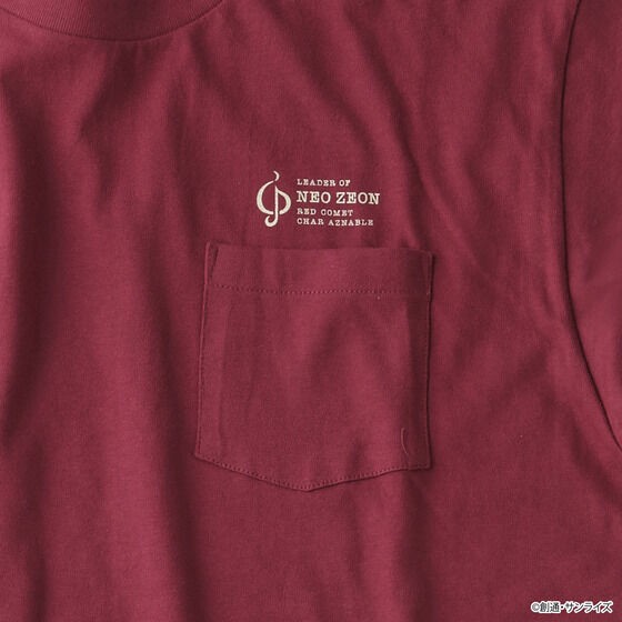 PRE-ORDER : STRICT-G.ARMS "Mobile Suit Gundam Char's Counterattack" Pocket T-shirt Neo Zeon Pattern