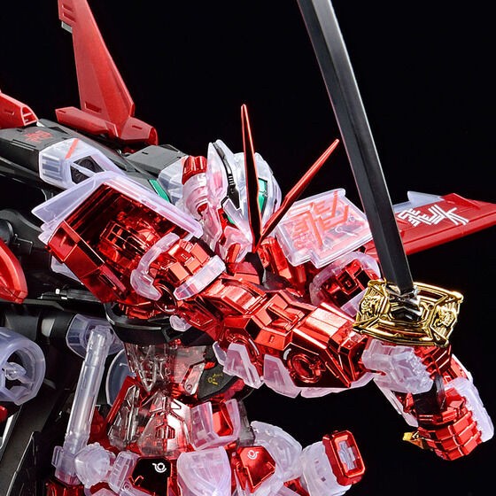 PRE-ORDER : MG 1/100 The Gundam Base Limited ASTRAY RED FRAME FLIGHT UNIT Plating Frame/Color Clear Plastic Model