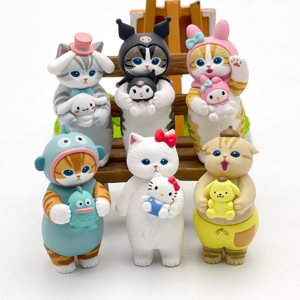 Mofusand x Sanrio Characters by Kitan Club (Set of 6)