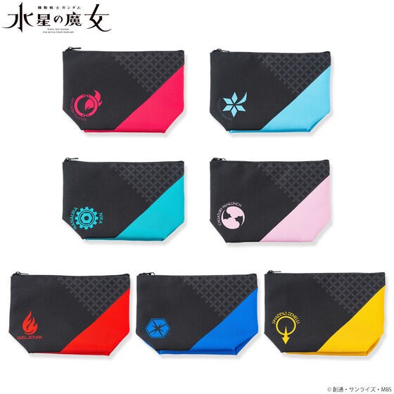 PRE-ORDER : Mobile Suit Gundam The Witch from Mercury Character Motif Mark Pouch