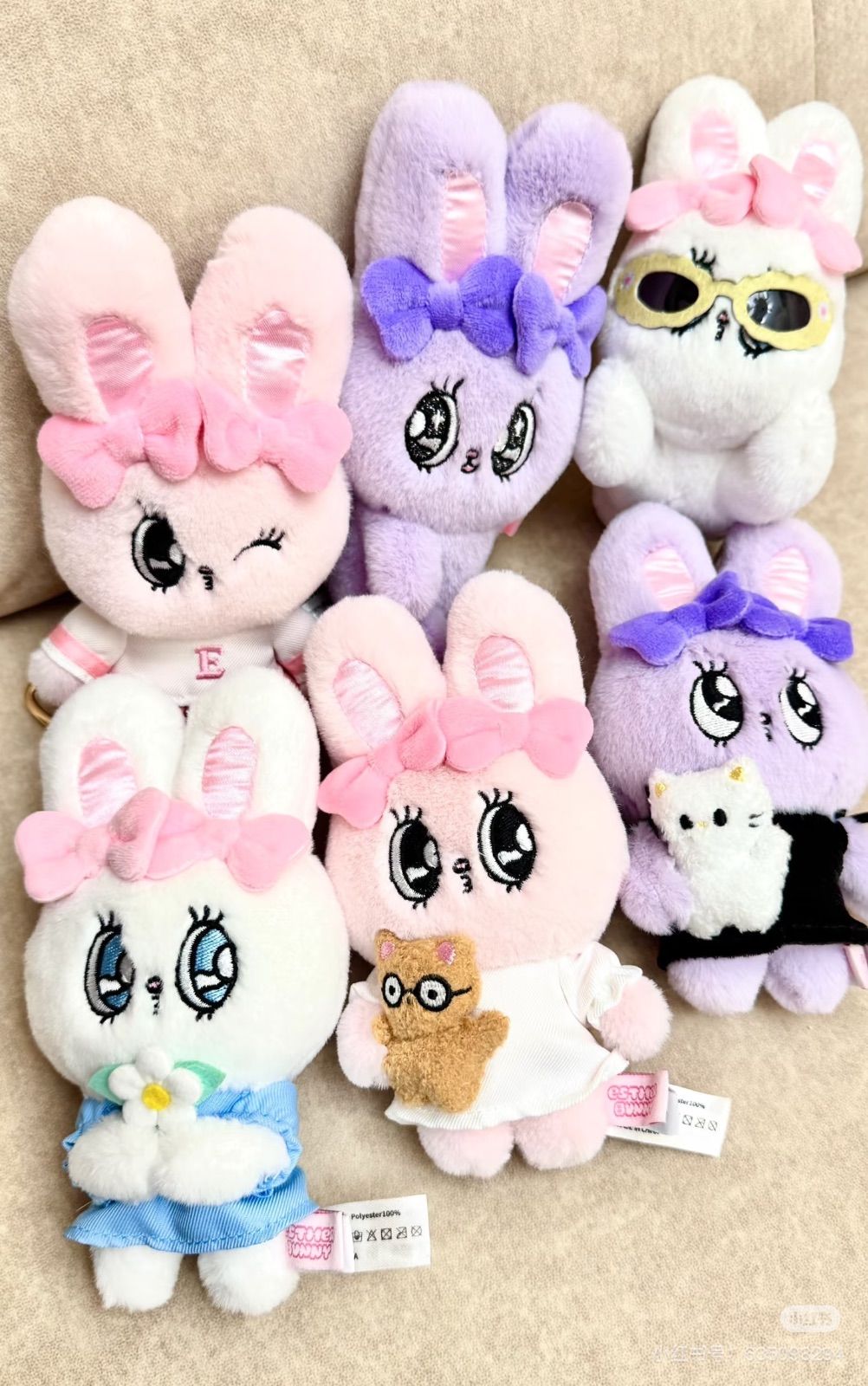 Esther Bunny Sweet Date Series Plush Keychain by Toyzero+