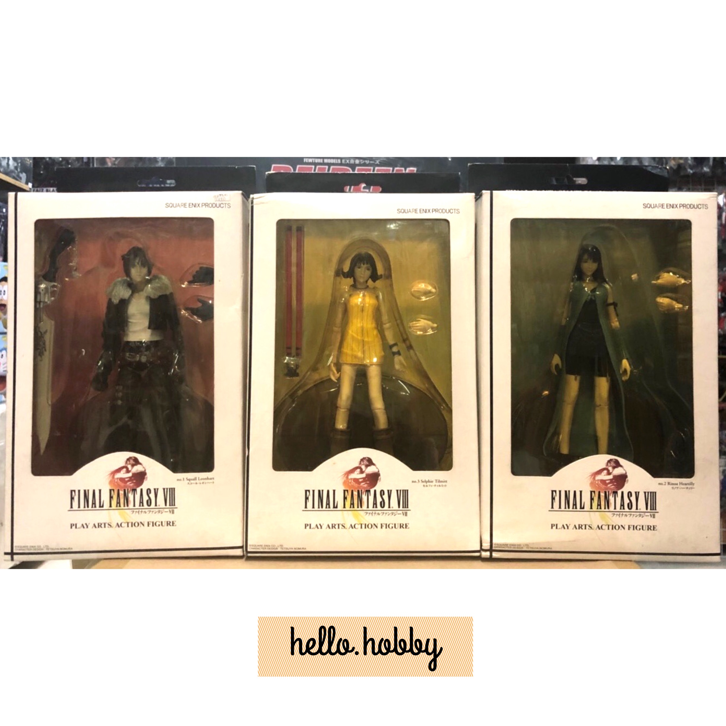 Final Fantasy VIII Play Arts Squall / Riona / Selphie by Square Enix (Set of 3)