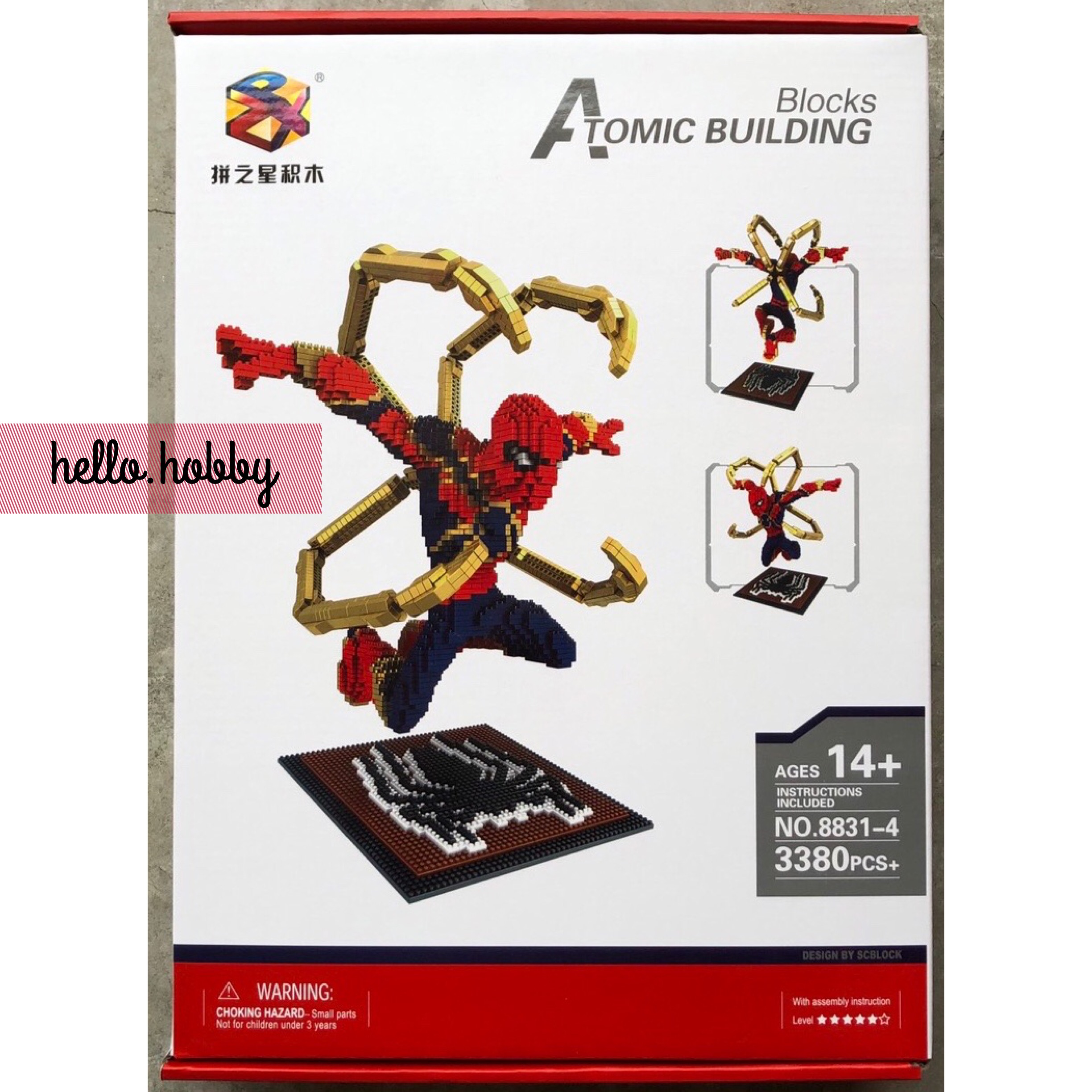 Building Block 8831-4 Spiderman 3380pcs