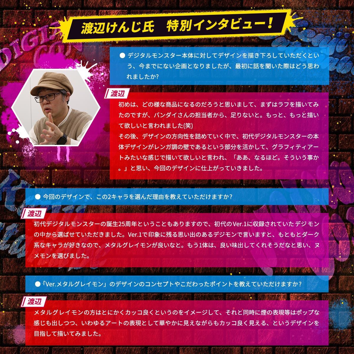 PRE-ORDER : Digital Monster KENJI WATANABE EDITION (Ver.MetalGreymon / Ver.Numemon)