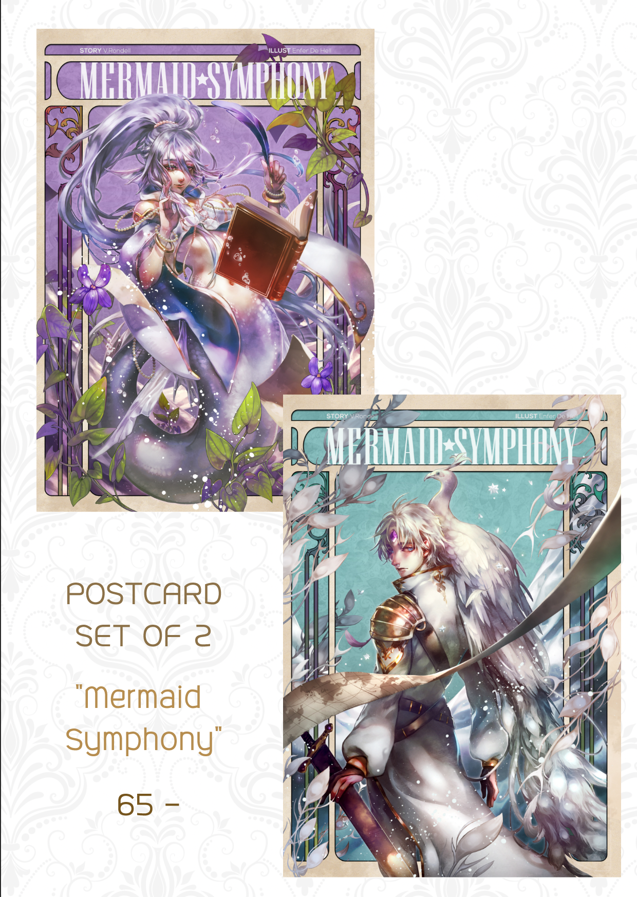 Postcard Set_Mermaid Symphony