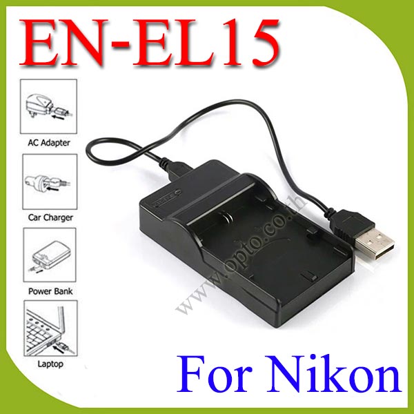USB EN-EL15BatteryChargerแท่นชาร์จสำหรับแบตเตอรี่กล้องNikon EN-EL15กล้องรุ่นD7200 D600 D750 D800e D810