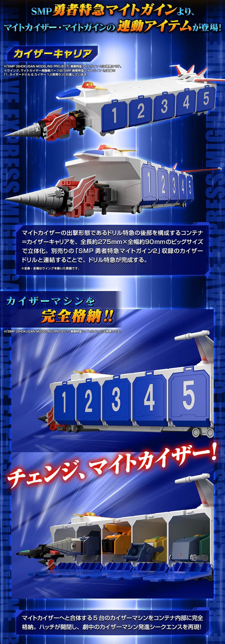 PRE-ORDER : SMP [SHOKUGAN MODELING PROJECT] The Brave Express Might Gaine Special Set