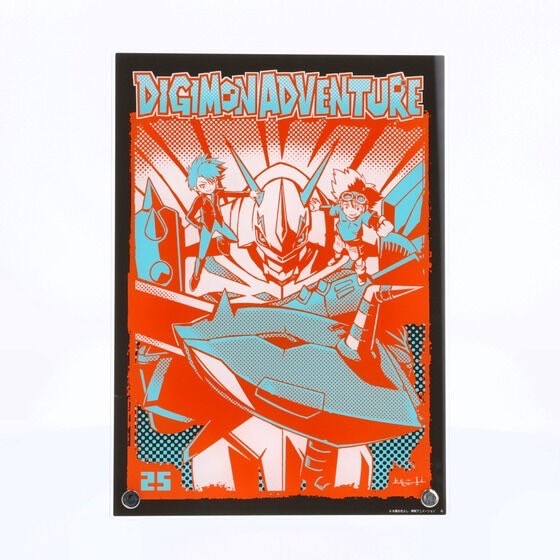 PRE-ORDER : Digimon Adventure 25th Anniversary Acrylic Board Designed by Kenji Watanabe