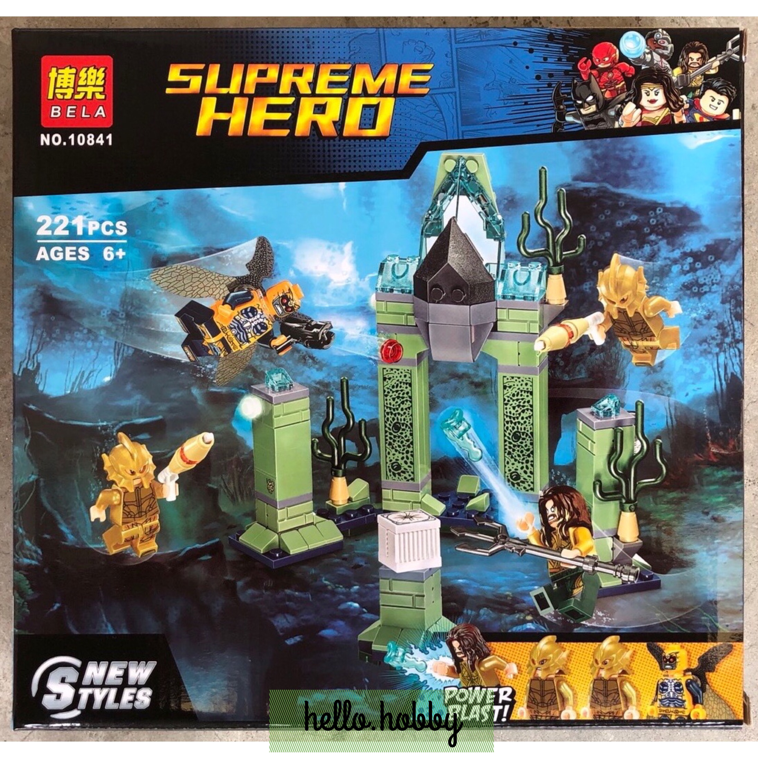 Bela 10841 Super Heroes Battle of Atlantis 221pcs