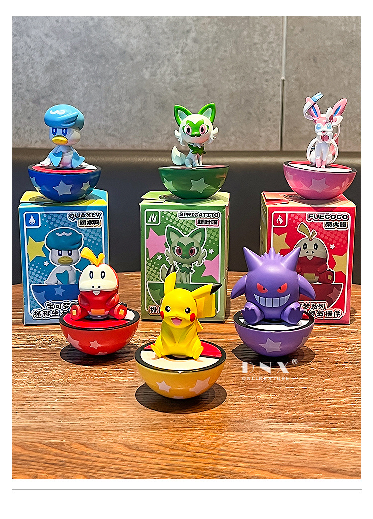 โมเดล ตุ๊กตาล้มลุก Pokemon - Swing Ball - Row Sitting Tumbler Series by Langbowang