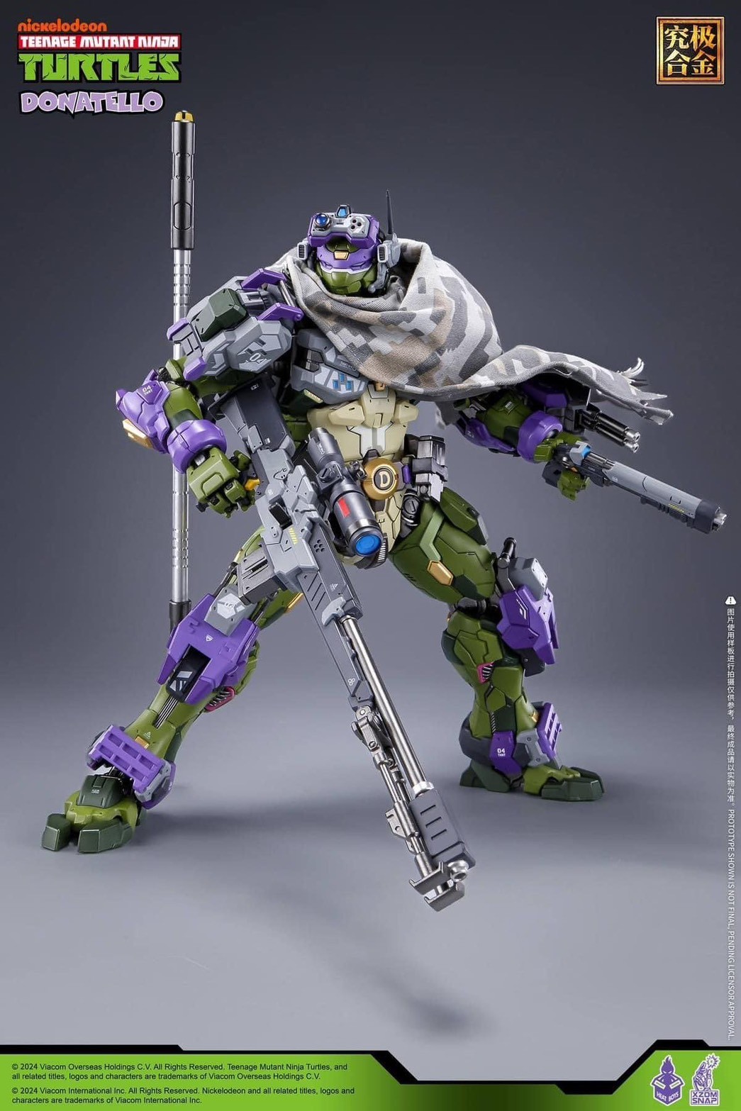 Pre-order : MechaHeat Teenage Mutant Ninja Turtles Donatello Diecast Action Figure by HeatBoys x XZOM SNAP