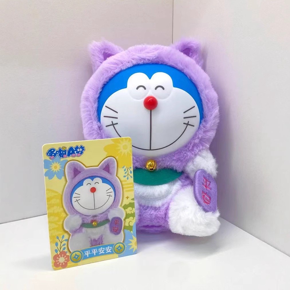 ตุ๊กตาโดเรม่อนกวัก ลิขสิทธิ์แท้ ได้ 1ตัว - Doraemon Doll V1 Wishing Lucky Cat Series by LDCX