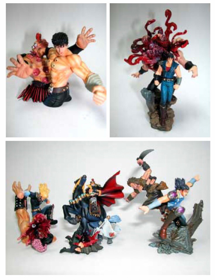 Trading Figure - ฤทธิ์หมัดเทพเจ้าดาวเหนือ - Fist of The North Star - Diorama Battle Scenes Violence Vignette Trading Figure (Set of 5) by Kaiyodo