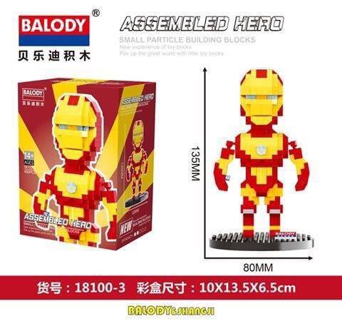 Balody 18100 1-8 Super Heroes