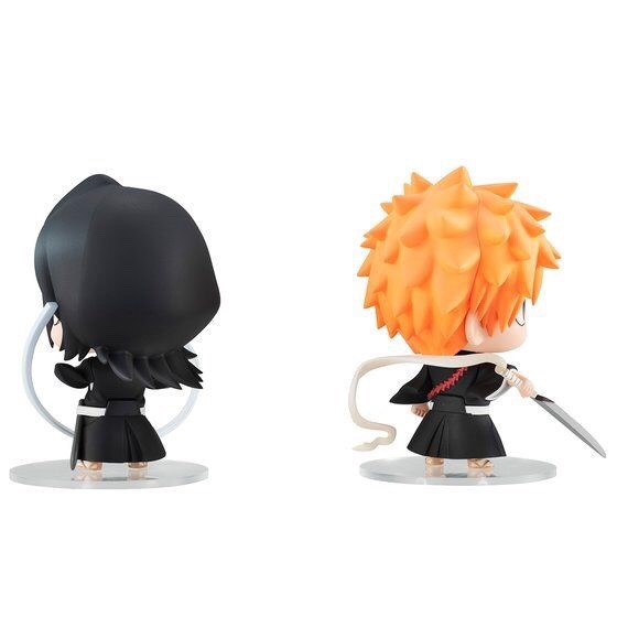 PRE-ORDER : Chimi Mega Buddy Series! BLEACH : Ichigo Kurosaki & Rukia Kuchiki Shinigami Set (with limited benefits)