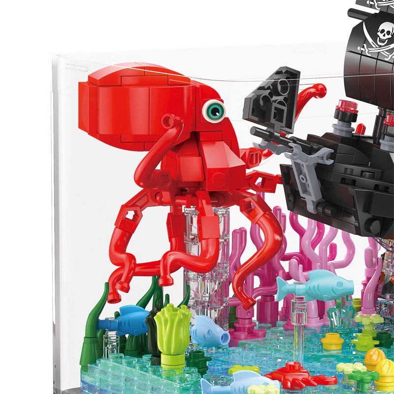 Zhe gao 662009 Pirate of The Caribbean 697pcs (มีไฟ)