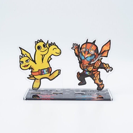 PRE-ORDER : Kamen Rider Gotchard x Chibi Godzilla's Counterattack Acrylic Stand (5 types)