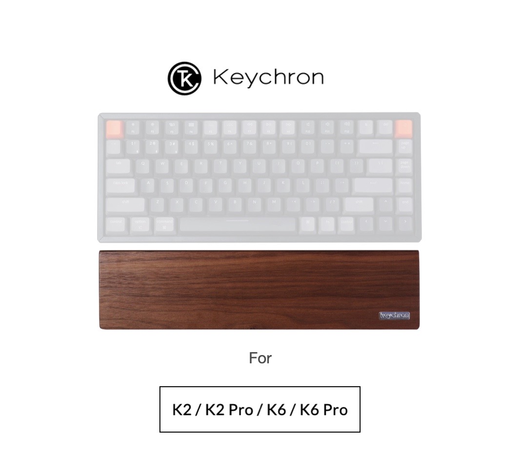 Keychron Wooden Palm rest ของแท้ 100% ที่รองข้อมือแป้นพิมพ์ แบบไม้ สำหรับ K2,K6,K6 Pro,K3,K3 Pro,K7,K7 Pro,S1,K4,K8,K8 Pro,C1,K12,Q4,Q4Pro,V4,Q60,C2,K10,Q1 Pro,Q1,Q2,V2,Q6,V6,K10 Pro