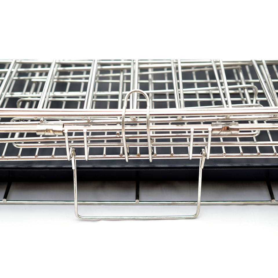 กรงสุนัขสแตนเลส Size S