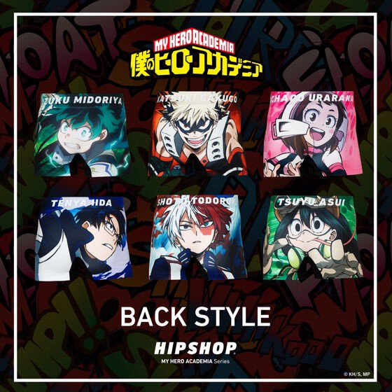 PRE-ORDER : My Hero Academia HIPSHOP Underpants "MY HERO ACADEMIA Series"