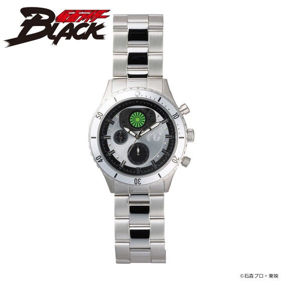 PRE-ORDER : Showa Kamen Rider Chronograph Watch [Live Action Watch] [BLACK・Shadow Moon]