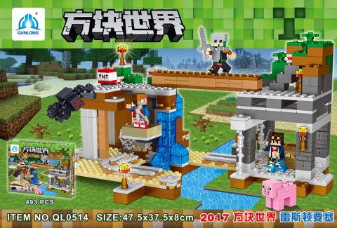 Qunlong QL0514 Minecraft Reston Fortress 493pcs